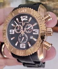 SWISS LEGEND COMMANDER CHRONOGRAPH & CALENDAR SUB DIALS + *FREE GIFT*