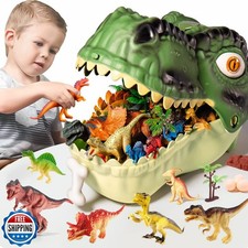 RISUNTOY Dinosaur Toys for Kids 3-5,45PCS Realistic Jurassic Dino