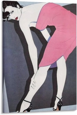 Patrick Nagel Art Print Poster Aesthetic Wall Decor 24x36 Unframed