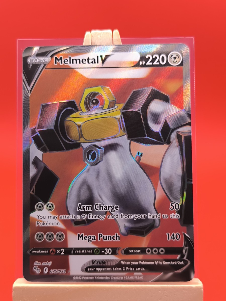 Melmetal V 075/078 Pokémon GO Full Art Ultra Rare Pokemon Card