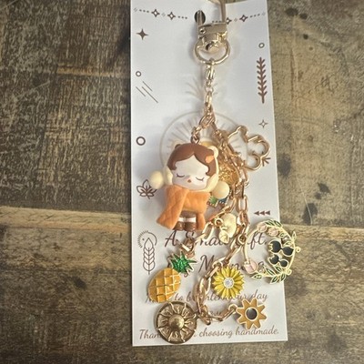 SKULLPANDA POPMART handmade keychain! Cozy collection! 