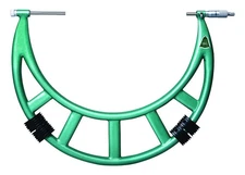 INSIZE 3206-24 Outside Micrometer with Interchangeable Anvils, 20" -24", Graduat