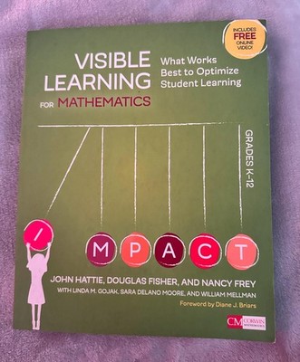Visible Learning for Mathematics Paperback Excellent Condition