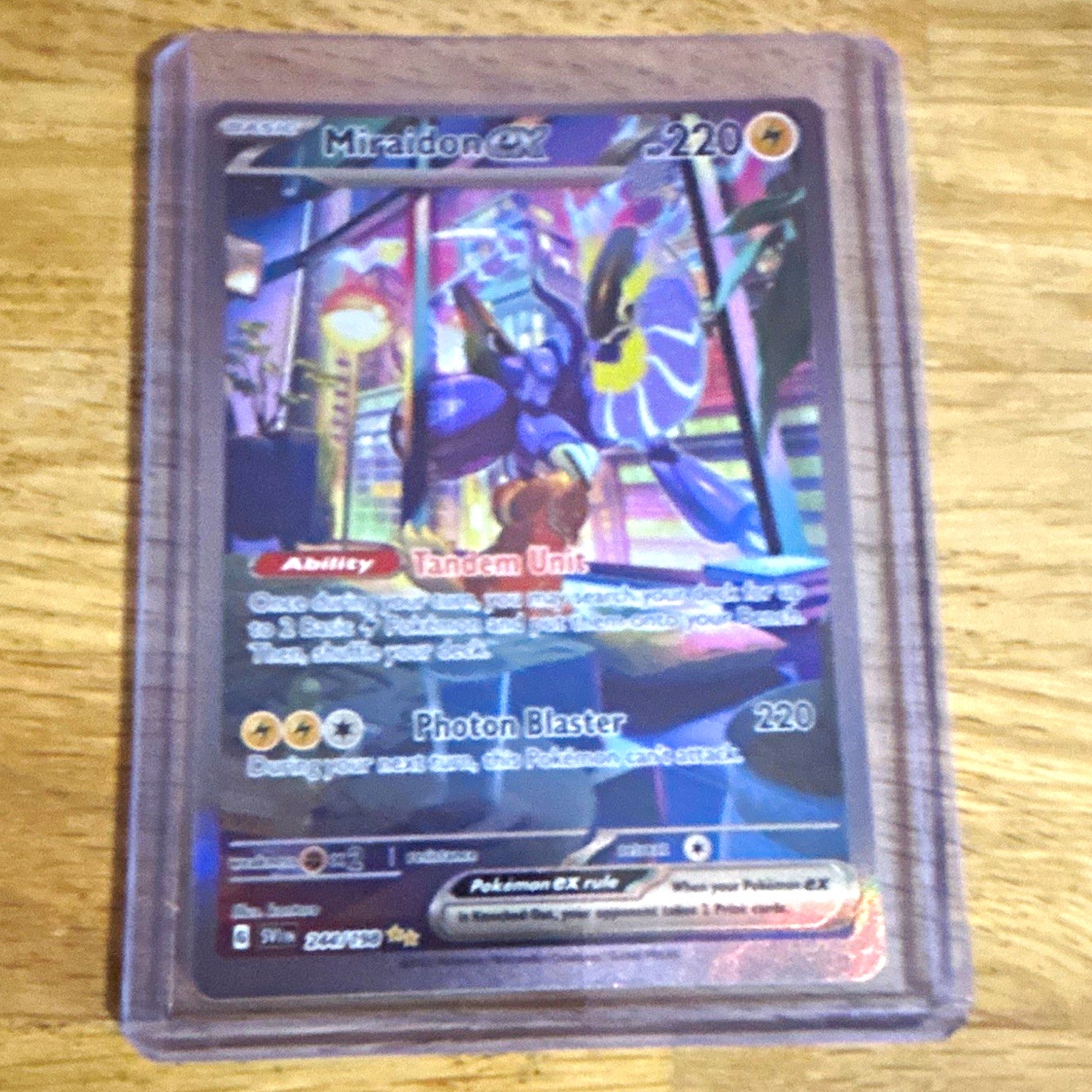 Pokémon TCG Miraidon ex 244/198 SV01 Secret Rare Full Art Holo English 220HP