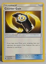 counter gain pokemon card - 230/214 Gold Full Art Secret Rare Trainer You may play as many Item cards as you like during your turn (before your attack) Counter Gain #230 Prices |