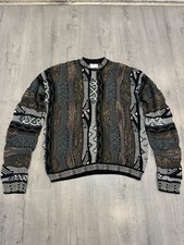 Vintage Coogi Australia 3D Knit Sweater   90s Iconic Multicolor   Size L