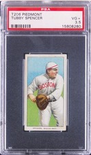 1909 American Tobacco Company T206 White Border Tubby Spencer #NNO PSA 3.5