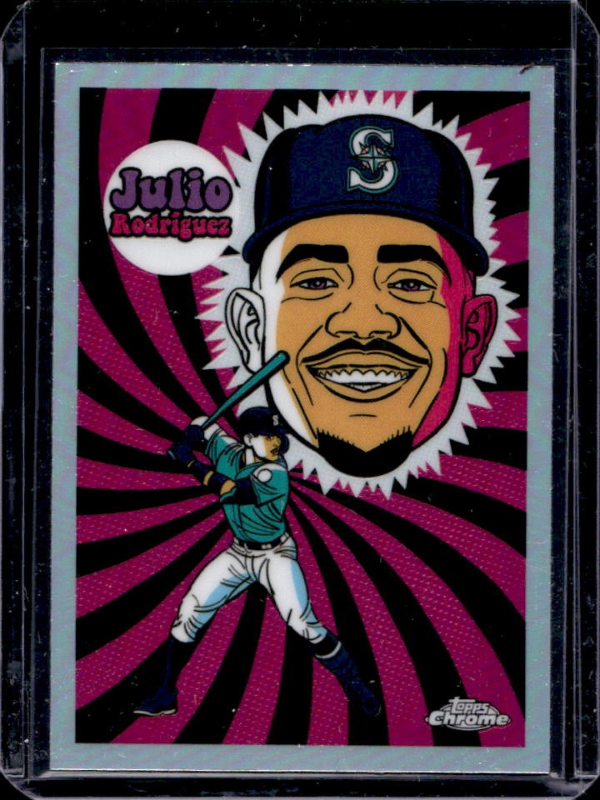 2023 Topps Chrome Julio Rodriguez Ultraviolet All-Stars #UV-7 Mariners