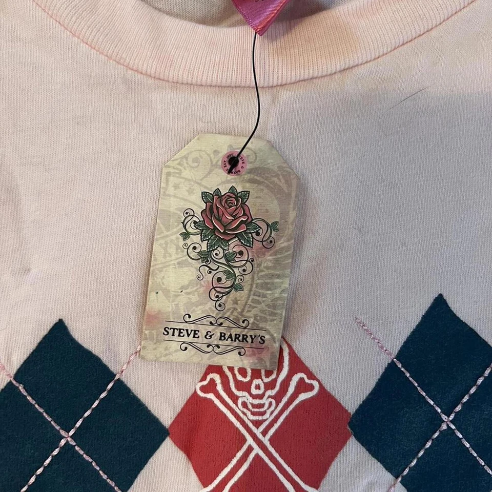 Steve and Barry's Y2K череп футболка размер маленький совершенно новый с ярлыком - Изображение 2 из 4