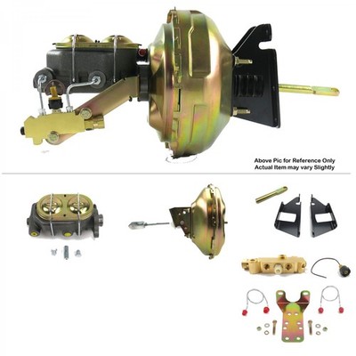 1973-1987 Chevy Truck FW Mount Power 11'' Single Brake Booster Kit BM Disc / Drum