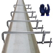 4-Pack 12" 300x80mm F Clamp w/ 3" Throat Depth, Bar Size 5/8"x5/16", 600LB C...