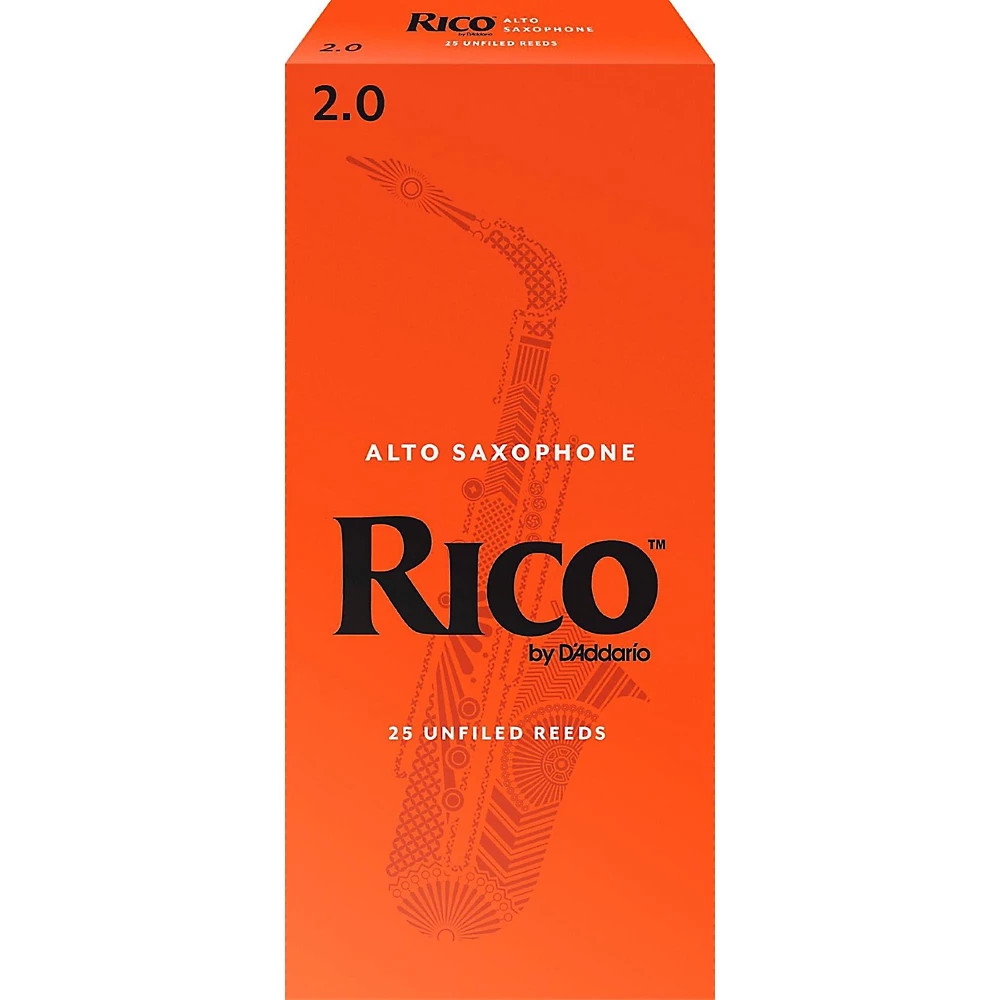 Rico Alto Saxophone Reeds Box of 25 Strength 2 10590₽
