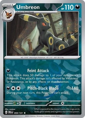 Umbreon (Master Ball Pattern) 059/131 Sv: Prismatic Evolutions Holo