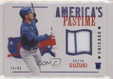 2022 Panini Chronicles America's Pastime Swatches Blue 76/99 Seiya Suzuki i5f