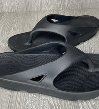 Hurley Men s Injection Flip Flops Black Impact Absorbing Non Slip Grip Size 9