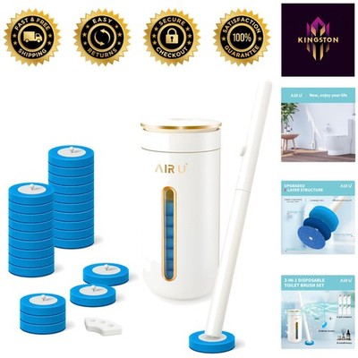 Complete Toilet Bowl Cleaning System: 24 Refills & Stylish Storage for Freshness
