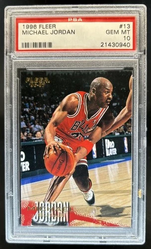 1996-97 Fleer Michael Jordan #13 Bulls PSA 10 GEM MINT