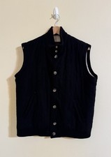 Loro Piana Cashmere Carry Vest Quilted Black Medium