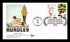 US COVER CENTENNIAL OLYMPIC GAMES HURDLES FDC COMBO GILL CRAFT CACHET