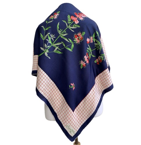 Cravate En Soie Pure Jacques Estérel Paris – Vintage, Motif Floral, Fait Main, Occasion