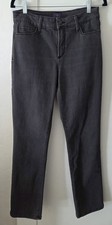 NYDJ Skinny Jeans Womens 10 Charcoal Gray Wash Made In USA Stretch Premium