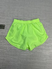 Nike Tempo Running Shorts Womens Small Green Dri Fit Brief Liner Swoosh Logo