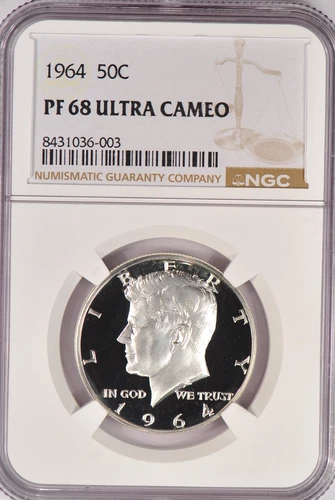 1964 Kennedy Half Dollar Proof NGC PF 68 ULTRA CAMEO PR68DCAM *See Description*