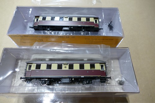 BRAWA H0 - 45523 / 45524 - 2 Einheits-Nebenbahnwagen - DRG | Zustand: Neu