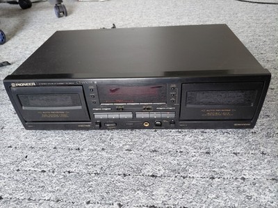Pioneer CT-W505R - Schwarz - Stereo Double Cassette Deck - Doppel Kassettendeck 