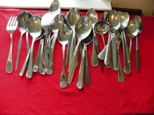 MIXED LOT 35  SERVING PIECES Quality Stainless  Wedding Catering Crafts # 80