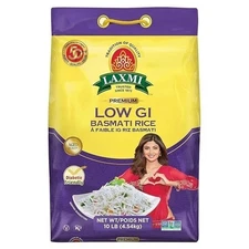 Laxmi Diabetic Friendly Basmati Rice w/Lower G.I. Index Value - 10lb