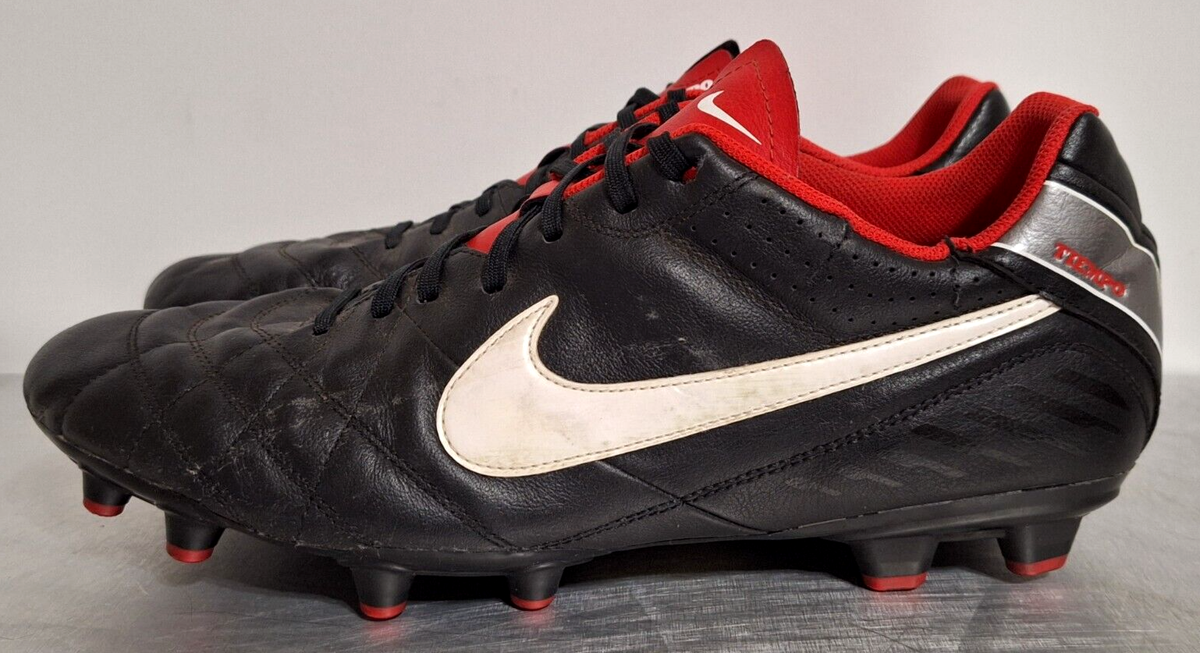 Nike Tiempo Natural IV LTR Leather FG 'Black White' 509085-010