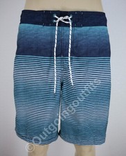 NEW Goodfellow  Co. Men's Striped Board Shorts Hits at the Knee Size L