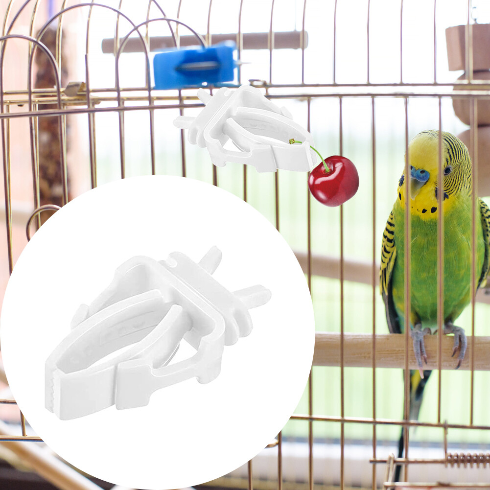 Universal Plastic Bird Cage Clips Garden Durable For Treats Food Holder