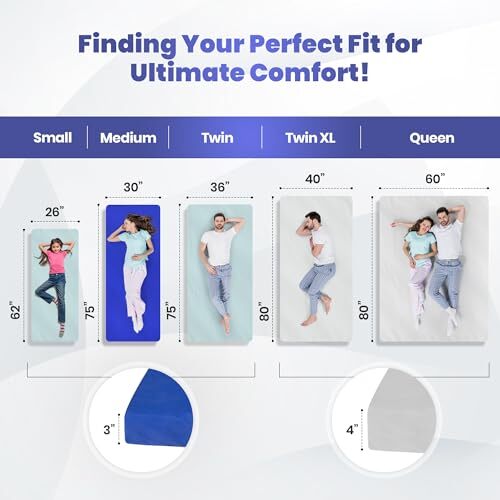 Matrix Comfort-Cell Memory Foam Camping Mattress Pad, Queen 80" X 60" 4" - Picture 6 of 7