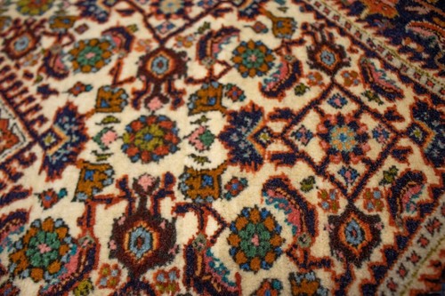 Plush Handmade Vintage Orange Floral 3X5 Bidjar Oriental Rug Kork Wool Carpet - Picture 11 of 12