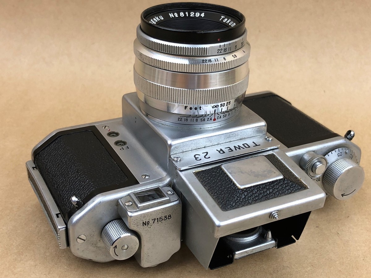 Asahiflex アサヒフレックス IIB 2B / Takumar 58mm Tower 23 Vintagecamera w/ 58mm f/2.4 Takumar Asahi-Kogaku