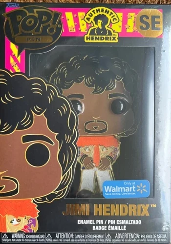 2022 Funko Pop Enamel Pin Jimi Hendrix Walmart Exclusive SE 