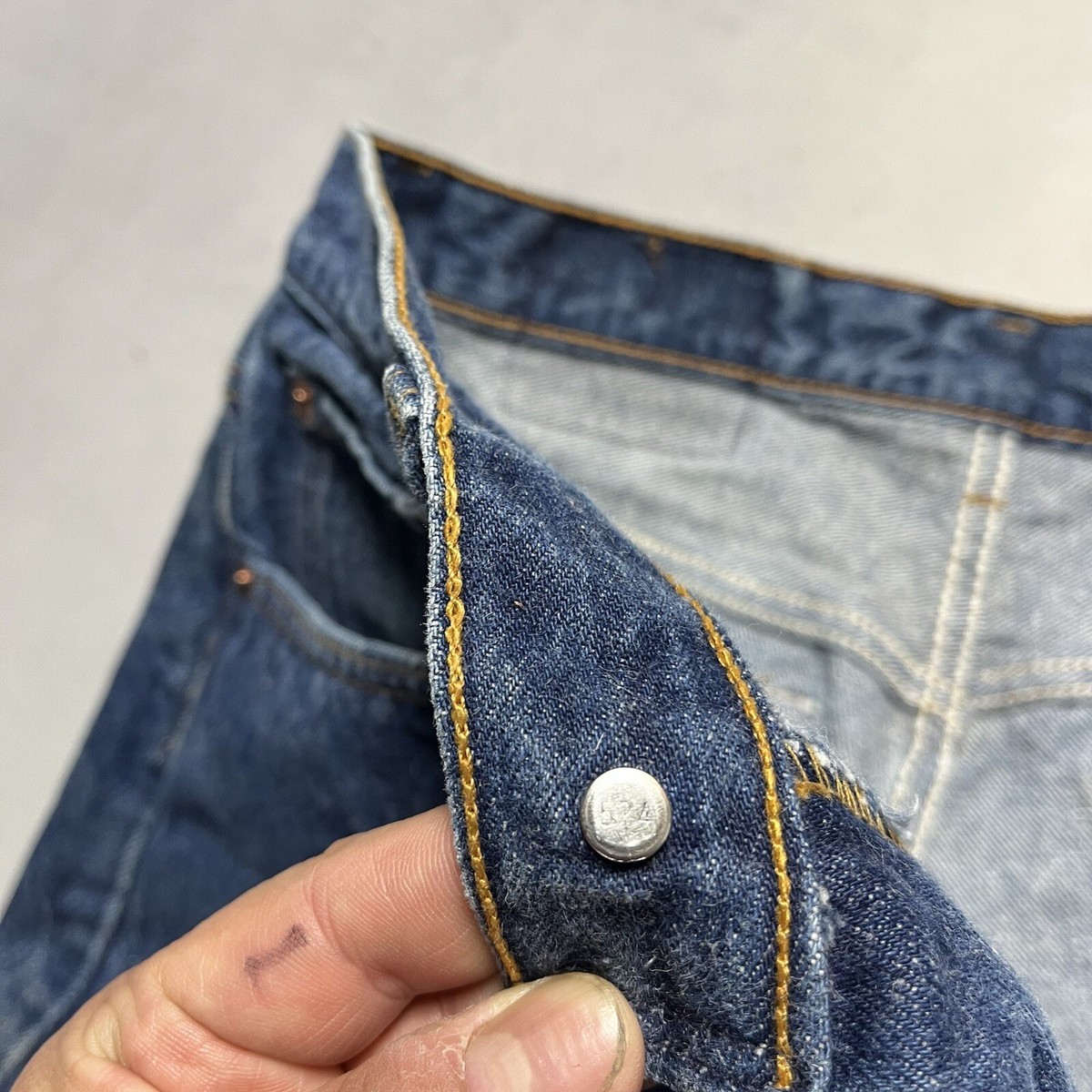 90s USA製 Levi's 501xx W36×L34 Vintage Levis 501xx Jeans Men 36 Blue Raw Denim 0000