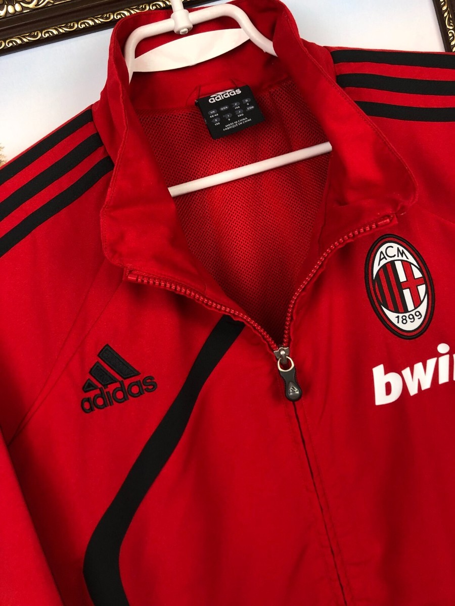 Vintage Adidas AC Milan Football Jacket Soccer Track Top