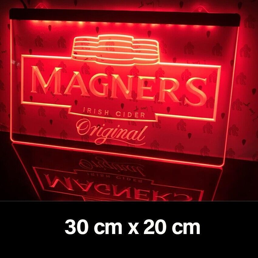 New Magners Irish Cider Bar Beer Cave Decor Led Neon Light Sign Gift