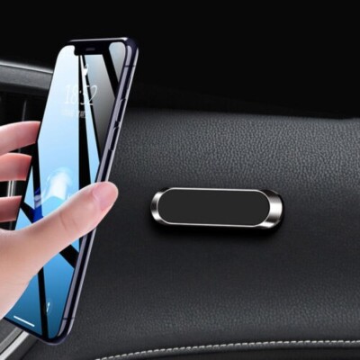 Supporto Magnetico Mini Per Telefono In Auto, Striscia Adesiva In Metallo, Nero - Foto 4