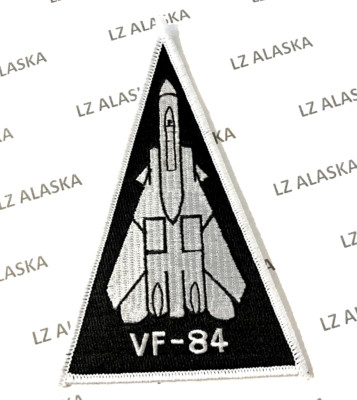 US NAVY VF-84 JOLLY ROGERS SQUADRON F-14 TOMCAT TRIANGLE PATCH (N10)