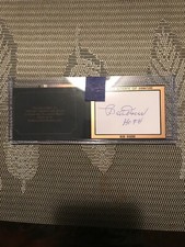 2013 GOLD AUTHENTIC CUT SIGNATURE BOSTON RED SOX HOF BOB DOERR JSA COA