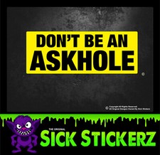 Askhole Sticker Funny Rude Decal Window Car Toolbox Humor Stickers Work