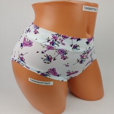 Lane Bryant Cacique Comfort Bliss Hipster Plus Panty 14/16 White Purple Floral
