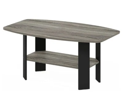 French oak/black coffee table - image 1 of 4