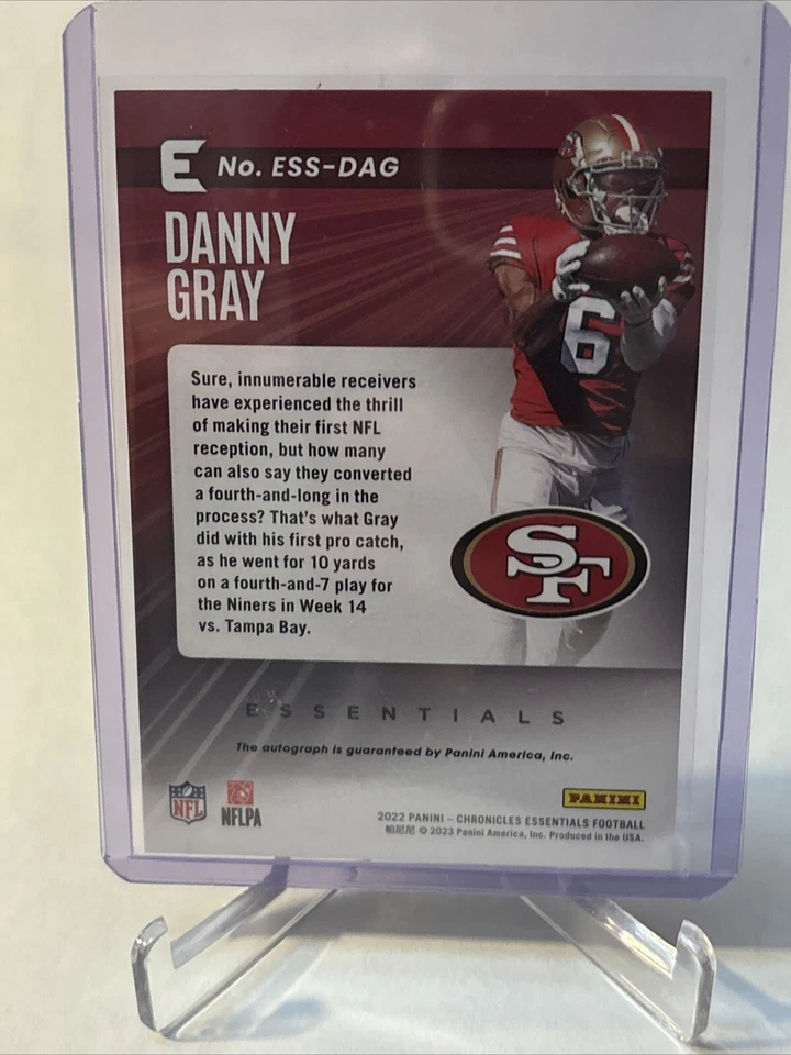 2022 Panini Chronicles Essentials Autographs #ESS-DAG Danny Gray Auto #83/199 - Image 4 of 4