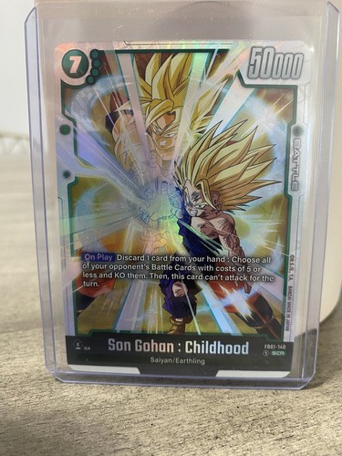 SUPER CARTE DRAGON BALL Son Gohan : ENFANCE FB01-140 SCR Fusion World