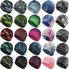 Winter Skull Cap Thermal Helmet Liner Cycling Running Beanie Hat for Men Women